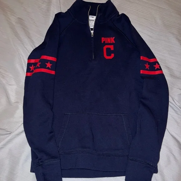 Victoria’s Secret PINK Cleveland Indians MLB Pullover Sweatshirt - Picture 2 of 2